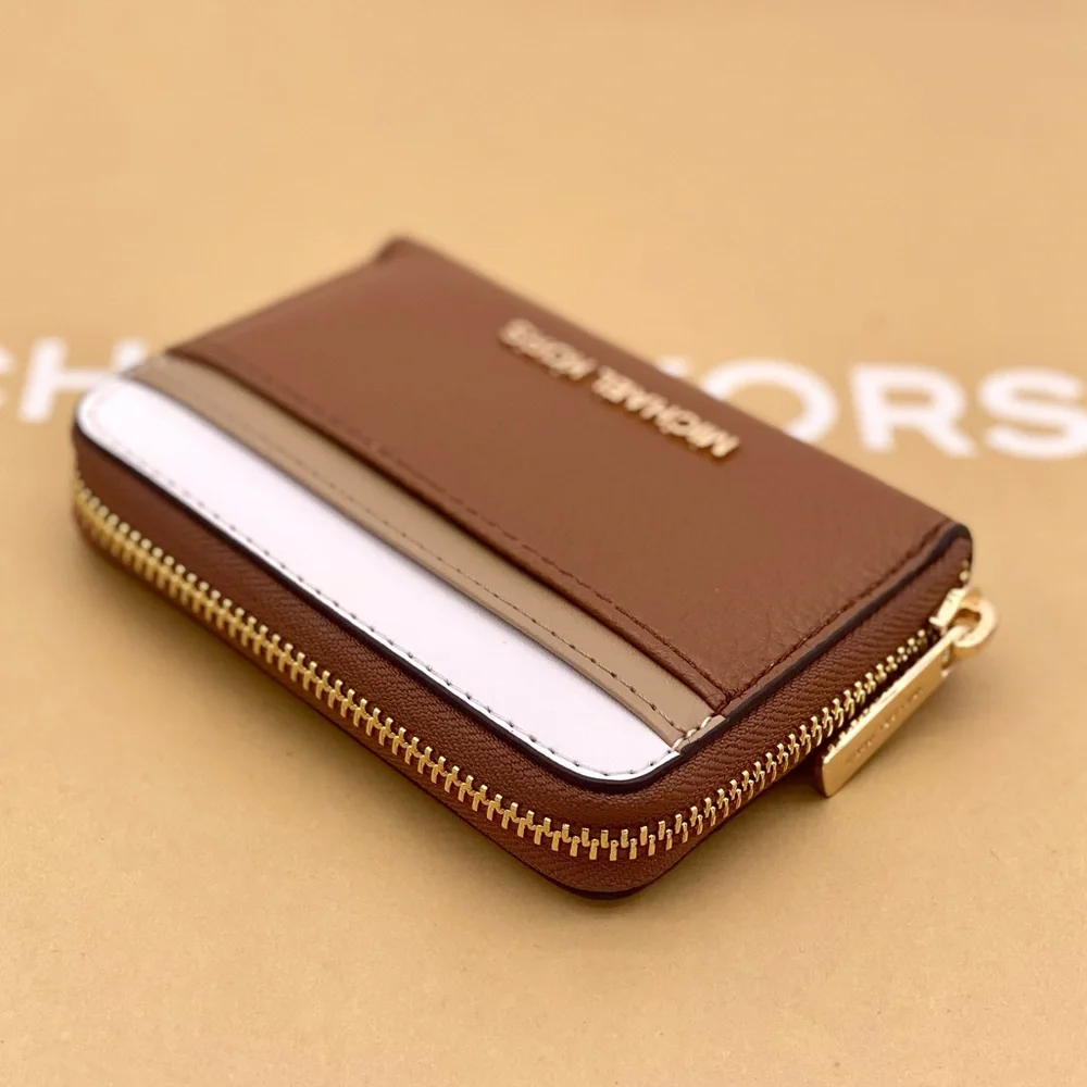 Michael Kors Jet Set Travel Card Case Zip Around Wallet Luggage